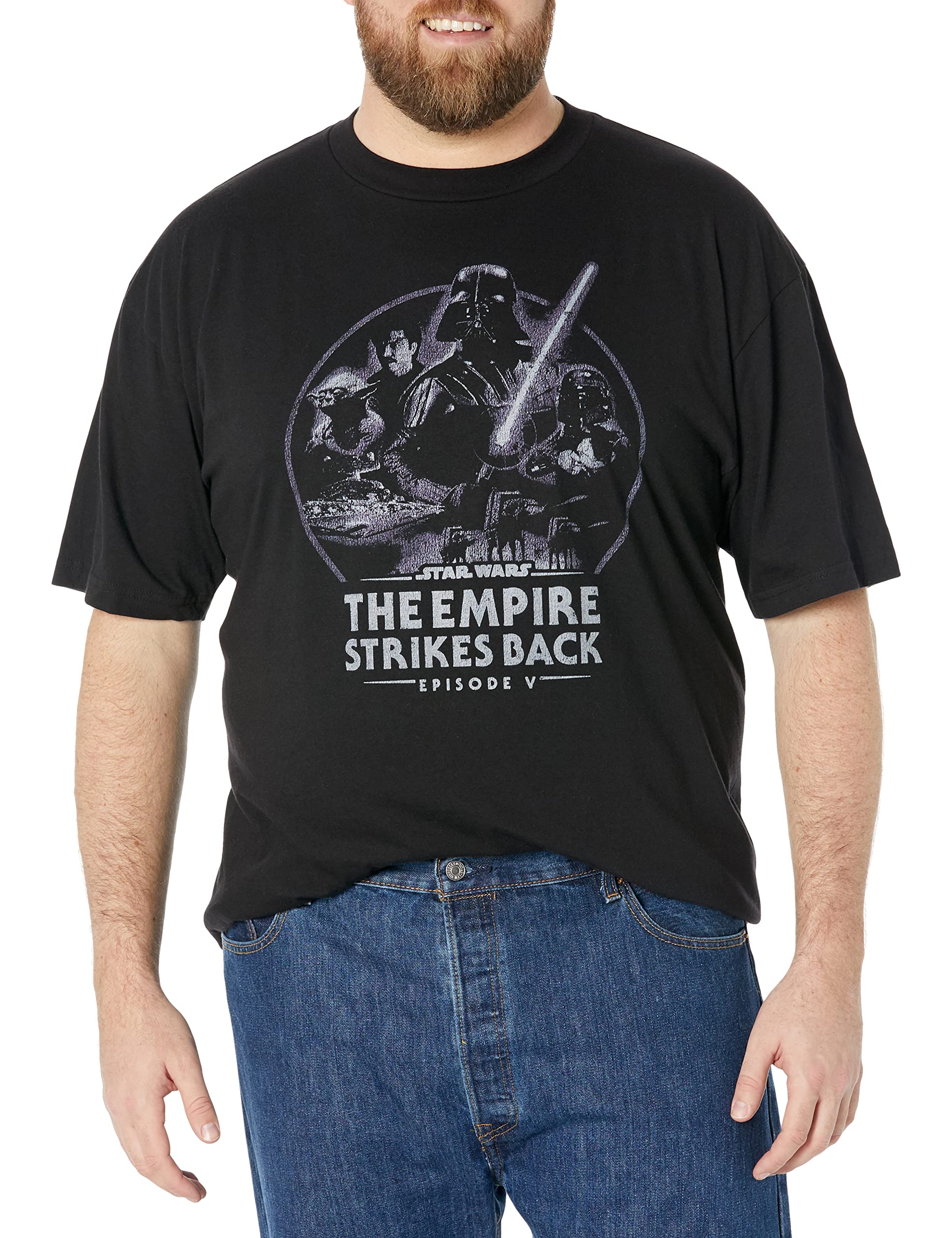 Star Wars Past Blast T-Shirt, Nero, 3XL Alto Uomo