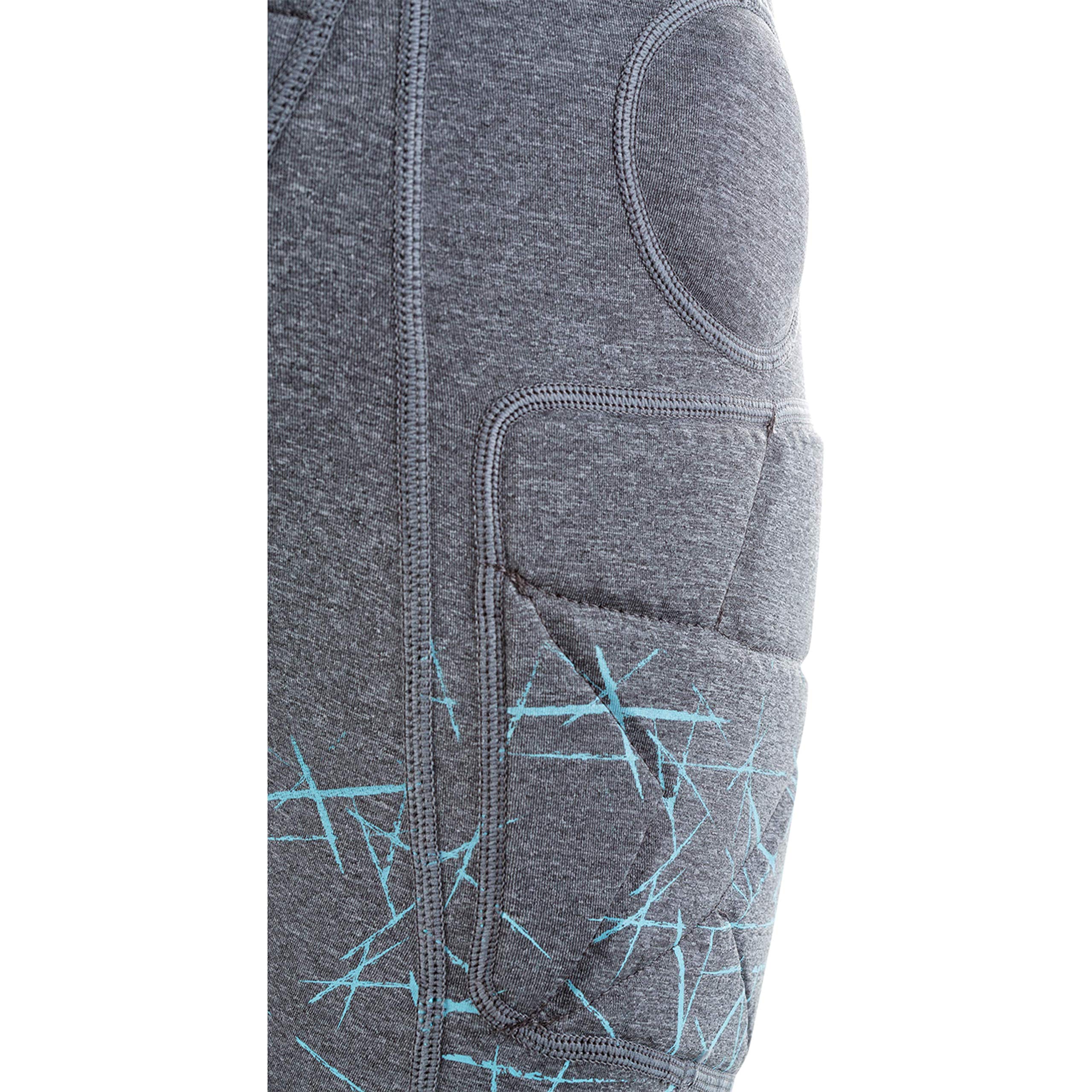 EVOC CRASH PANTS KIDS Kinder Fahrradhose Schutzkleidung für Mountainbike-, Rennrad- & Fahrradtouren (Größe: JS, JM, JL, Hüftprotektoren, Polsterungen für Hüfte, Becken & Steißbein), Carbon Grau