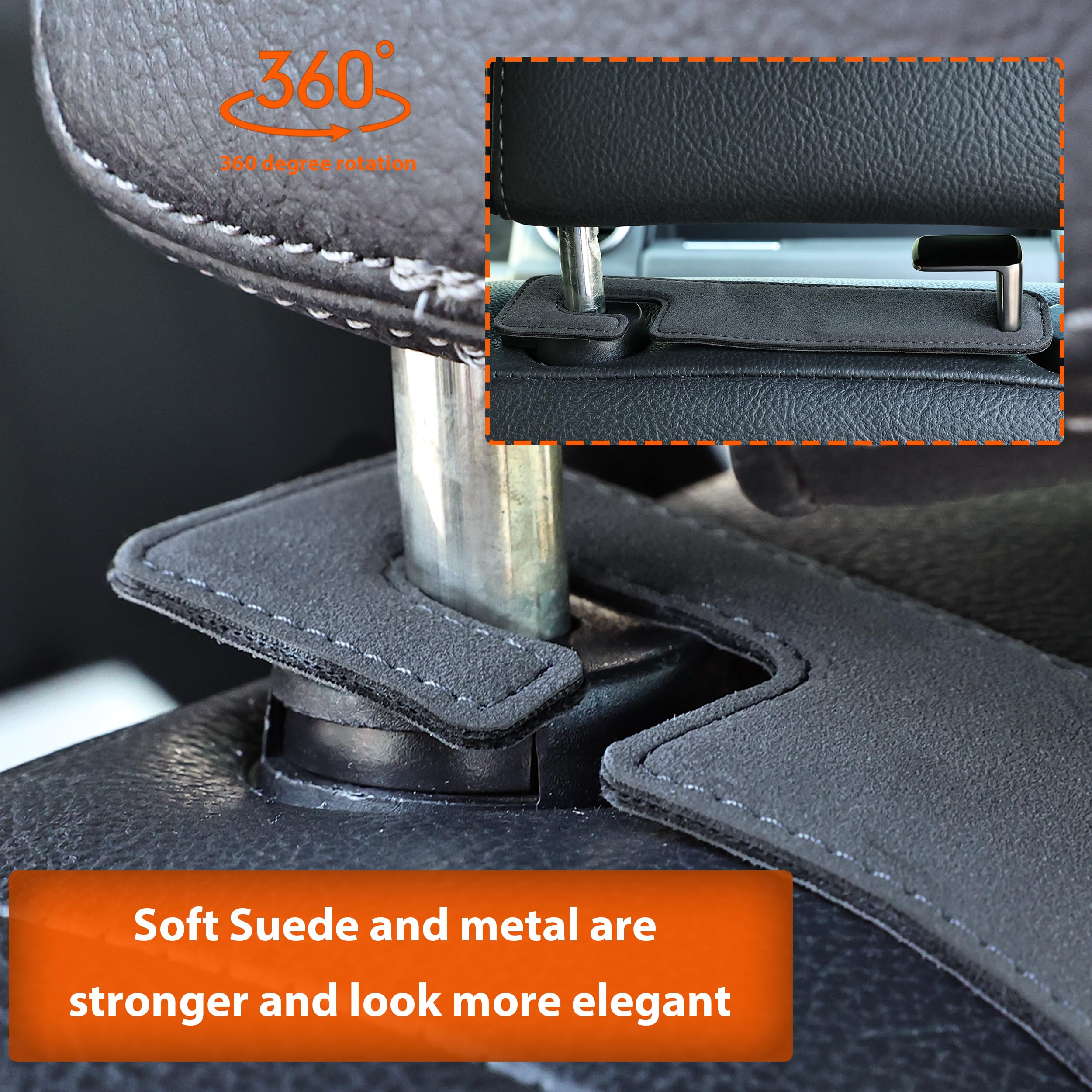 Car Headrest Hooks - Organize Your Car! -4
