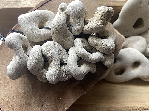 Miniatura 6 de Lote de 10 piedras de brujería de forma natural, piedras de bruja de adición de protección, decoración o suministro de manualidades, piedras de mar