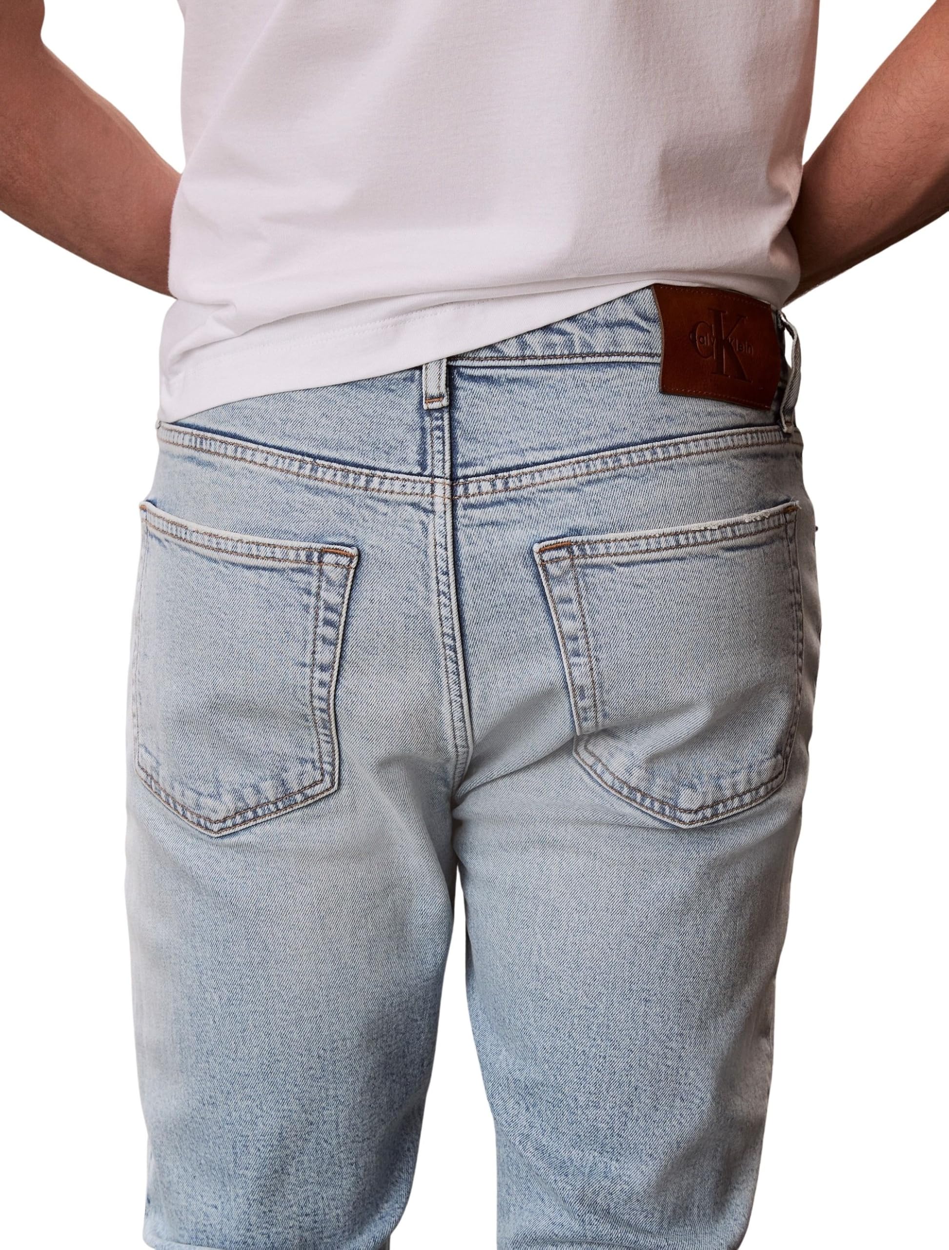Calvin Klein Slim Taper Marbled Beacon Jean Lv04rf741g - Dżins Mężczyźni