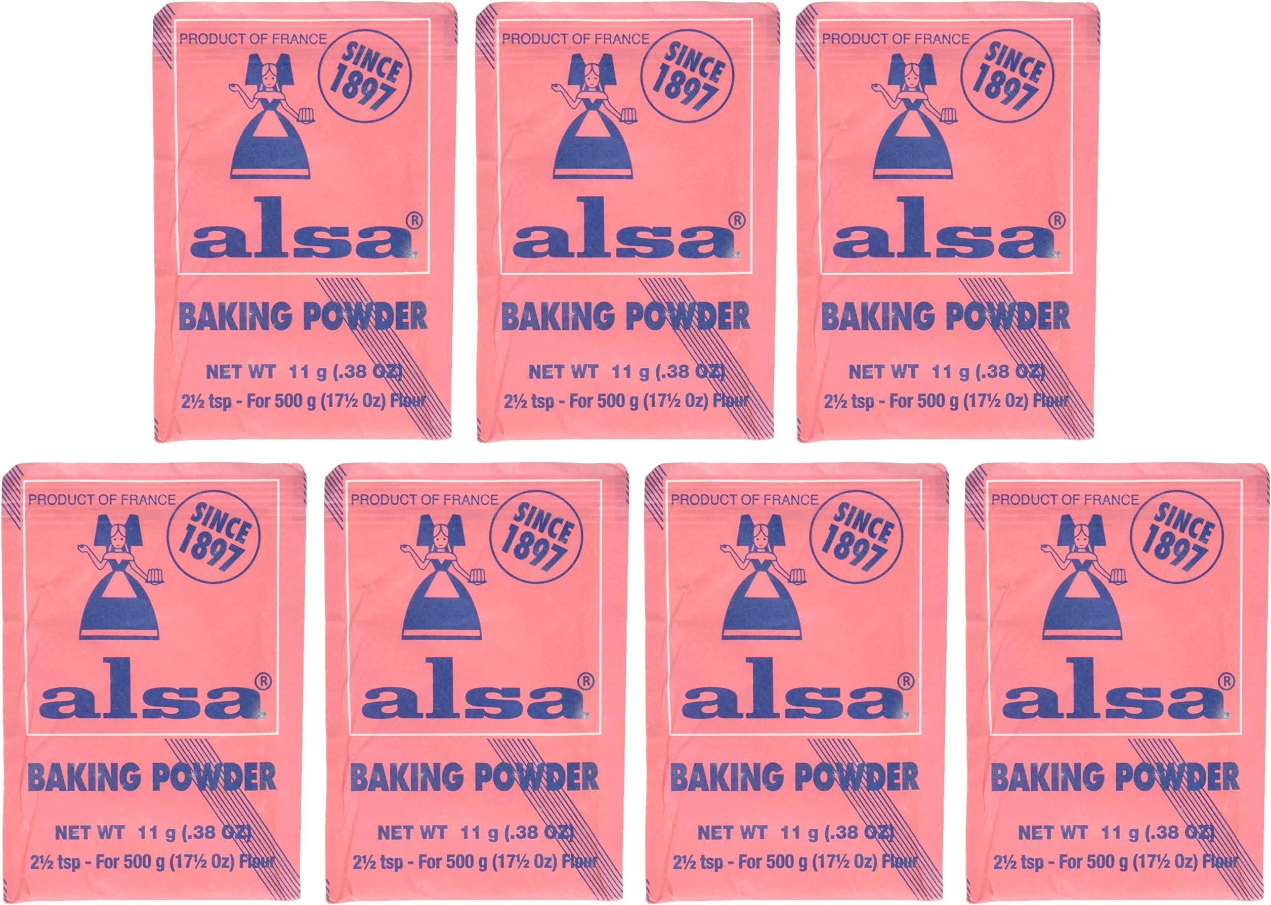 French Baking Powder Alsa 7 pouches(0.38 oz)