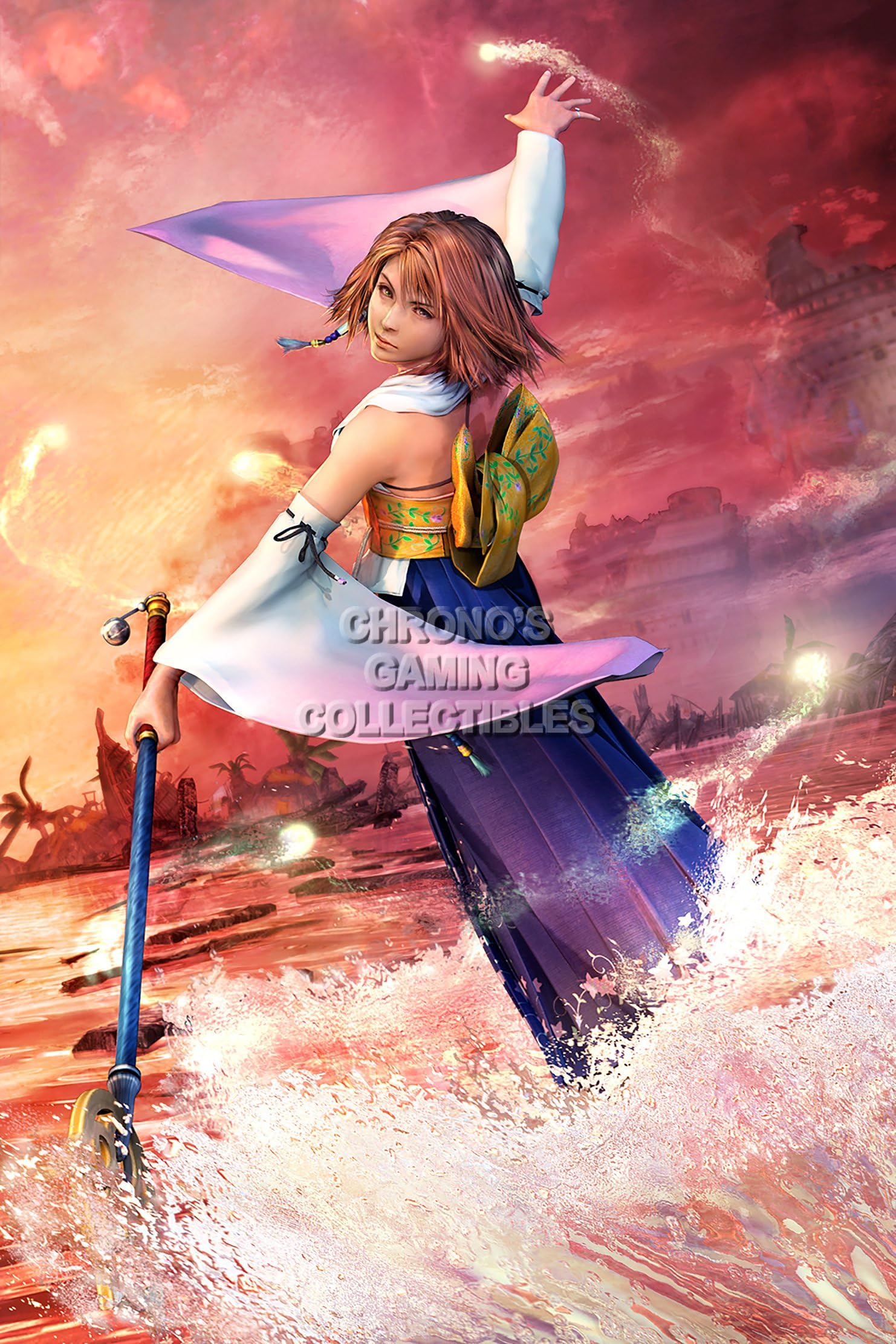 Final Fantasy X HD Remaster Yuna Poster Glossy Finish Made in USA - YFFX010 (24" x 36" (61cm x 91.5cm))
