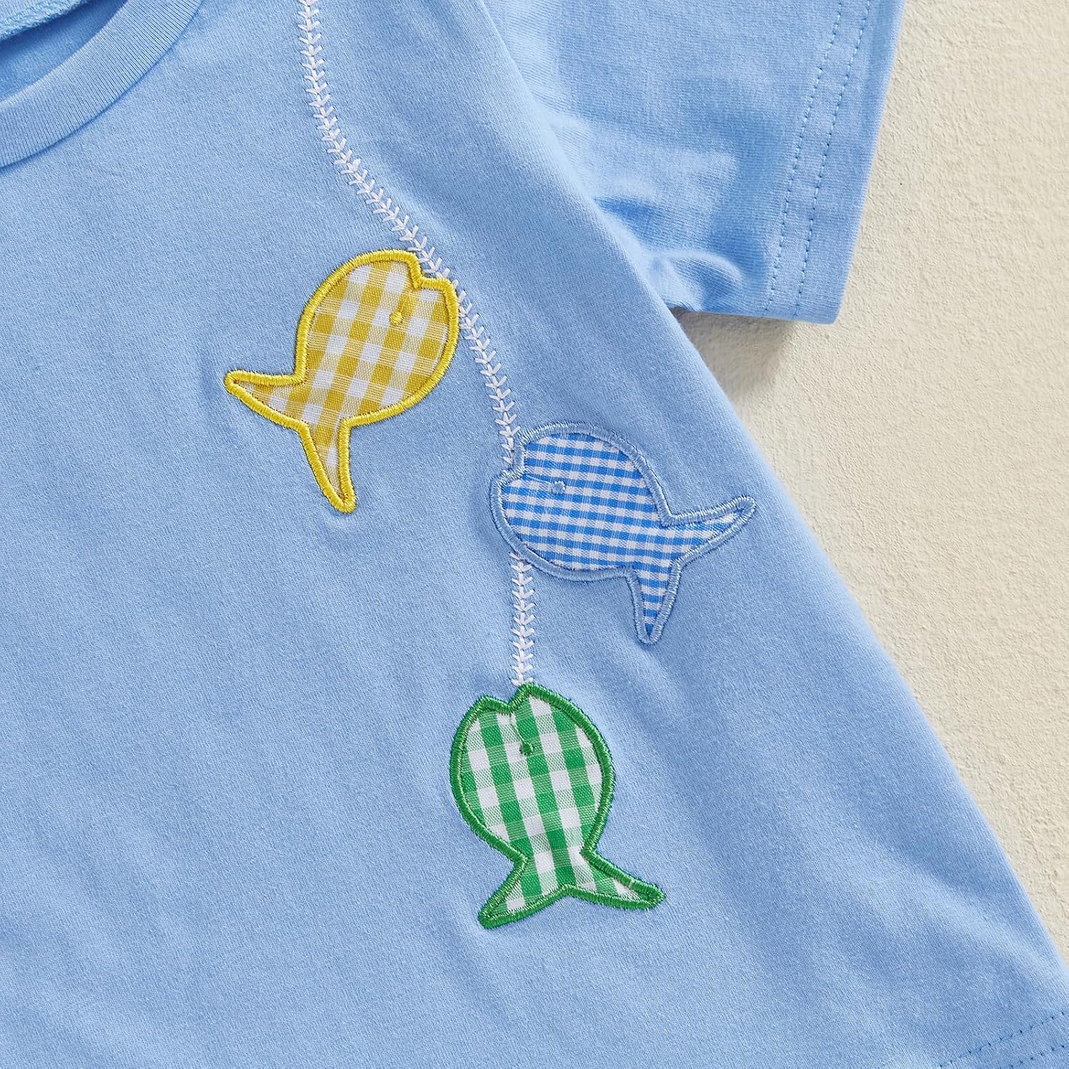 Toddler Boy Summer Outfits Baby Boy Animal Print Short Sleeves T-Shirt Plaid Shorts Set Infant Boy Clothes Set - Image 6