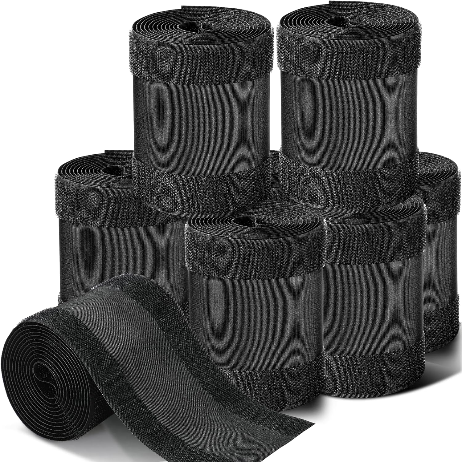 Beeveer 48 ft Extension Cord Floor Cover Strip Black Carpet Cord Cover Cable Protector Management Protect Floor Prevent a Trip Hazard Only for Commercial Office Carpet