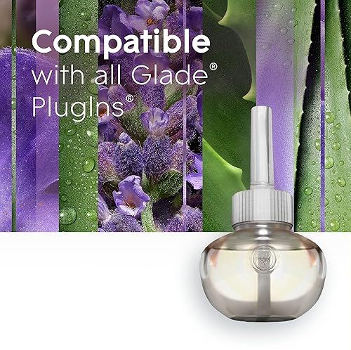 Miniatura 10 de Glade PlugIns - Recambios de ambientador, aceites esenciales y perfumados para el hogar y el baño, lavanda tranquila y aloe, 1.34 onzas líquidas, 2