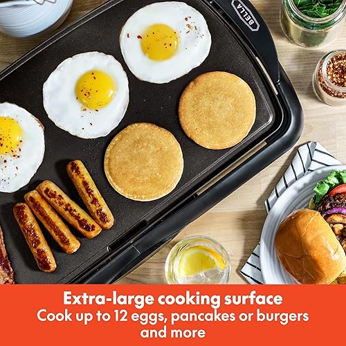 Vista 11 de Bella 14606 - Parrilla eléctrica antiadherente, de cobre y recubierta de titanio, de 10,5 x 20 pulgadas, de 1500 W