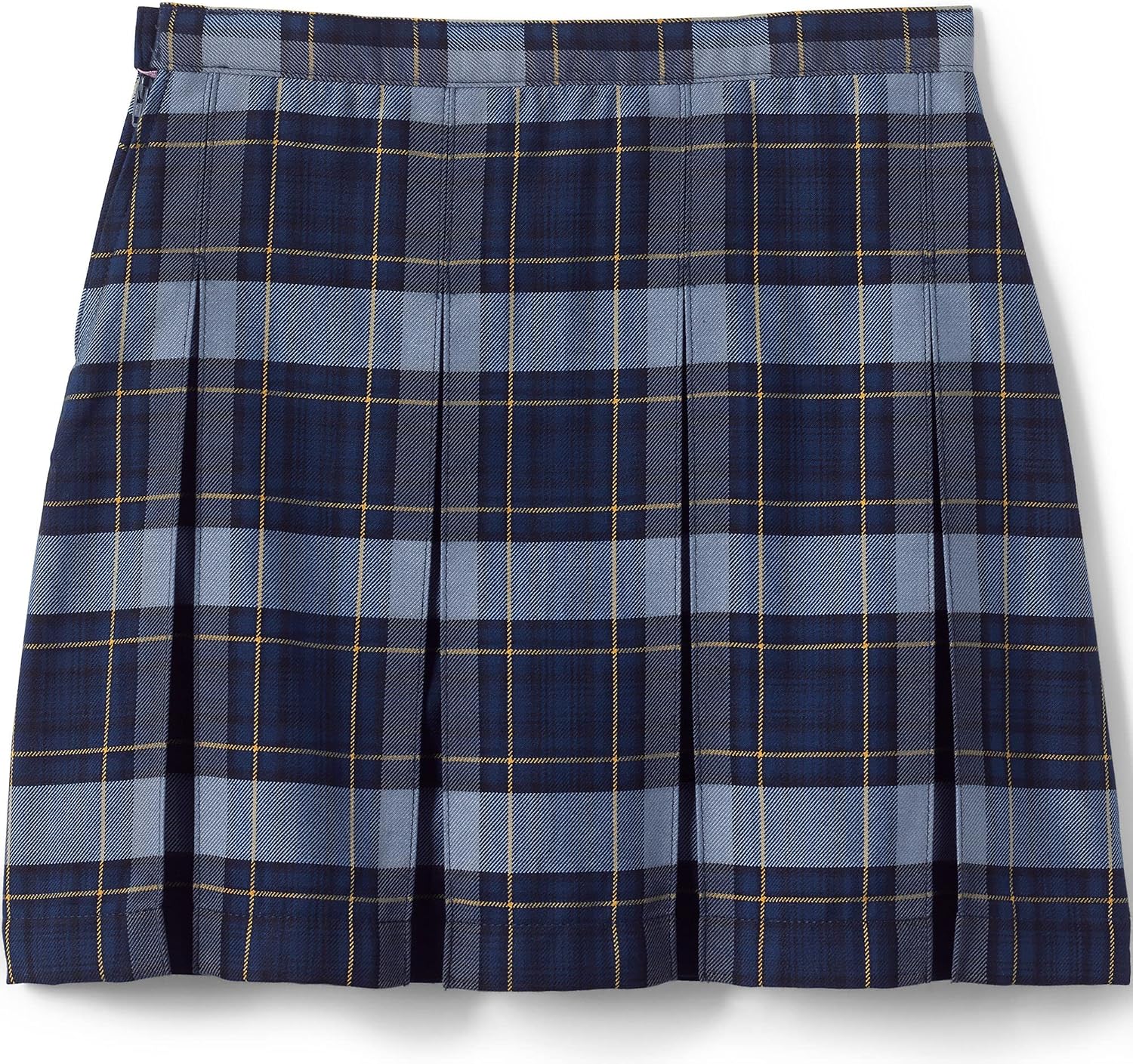 Lands' End School Uniform Girls Plaid Box Pleat Skirt Top of the Knee