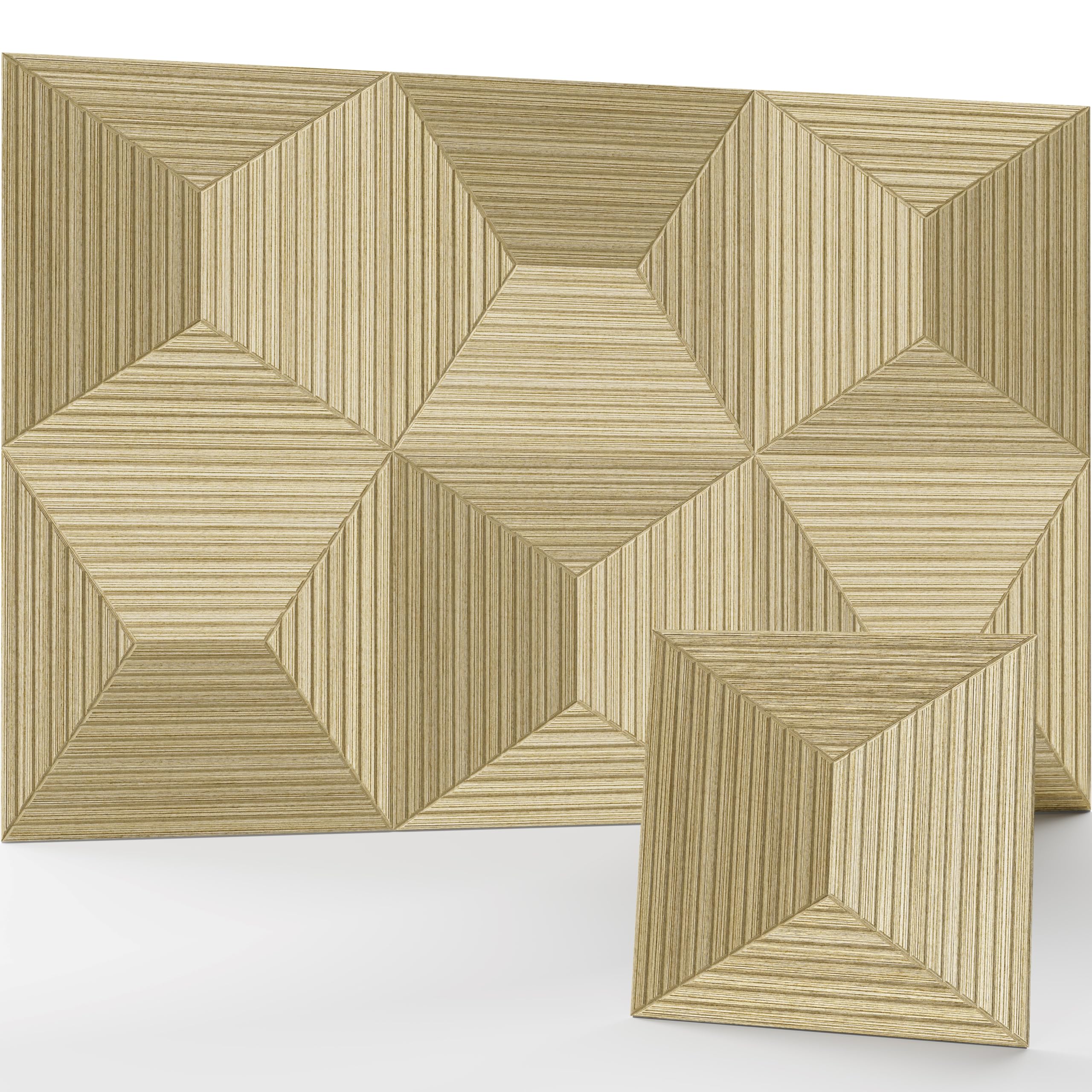 JaneTech Confezione da 6 pannelli acustici decorativi in legno, pannelli acustici decorativi fonoassorbenti con nano colla, per studi di registrazione, ufficio, sala conferenze, cono nucleo, 60 x 60