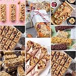Zorazio 2Pack Granola Bar Mold Silicone 8Cavity, Large Rectangle Energy Bar Mold, Cereal Bar Molds,Chocolate Mold Candy Bar Mold for Nutrition,Cereal,Protein Bars, Truffles, Brownies, Cornbread
