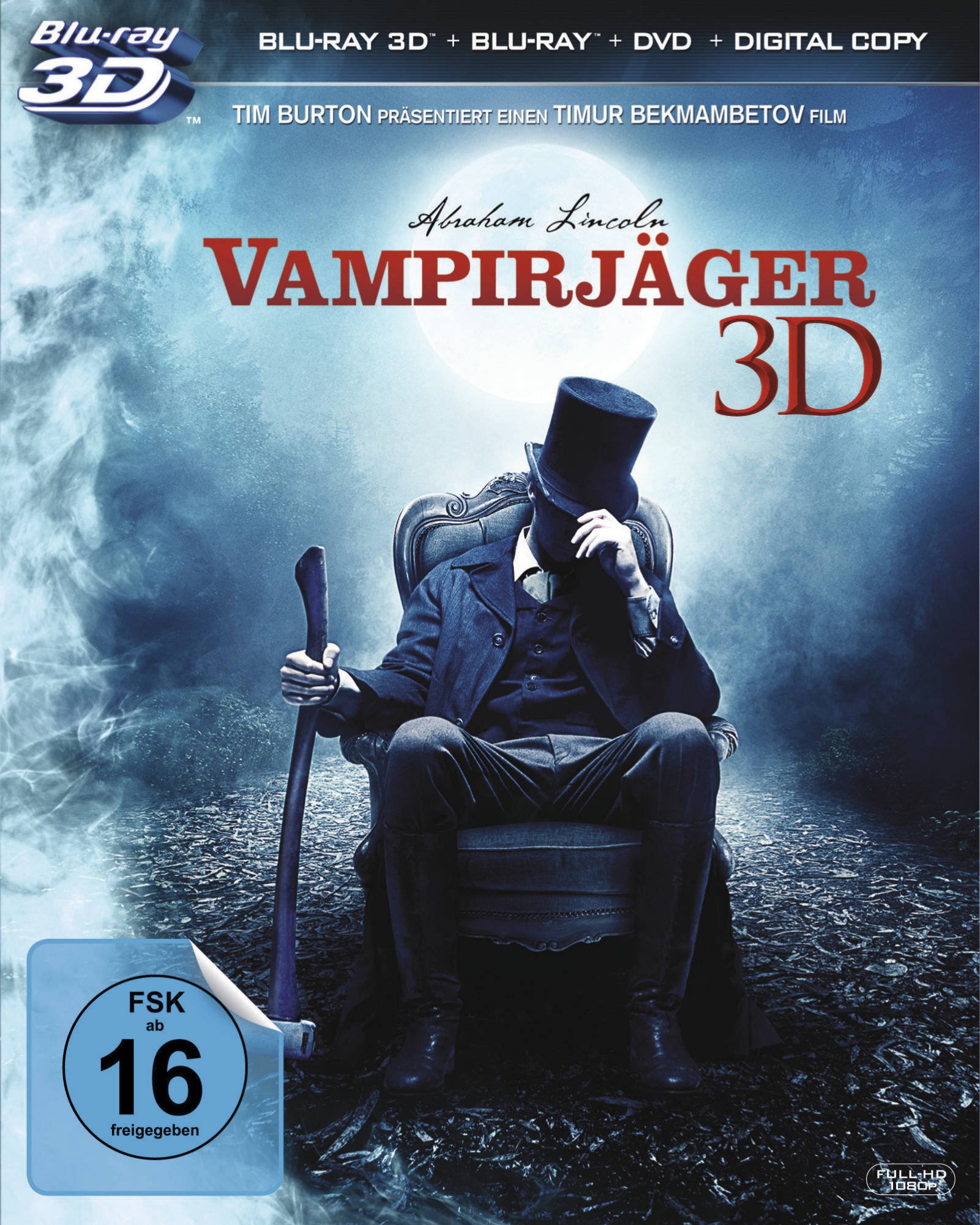 Abraham Lincoln - Vampirjäger 3D (+ Blu-ray + DVD + Digital Copy) [Blu ...