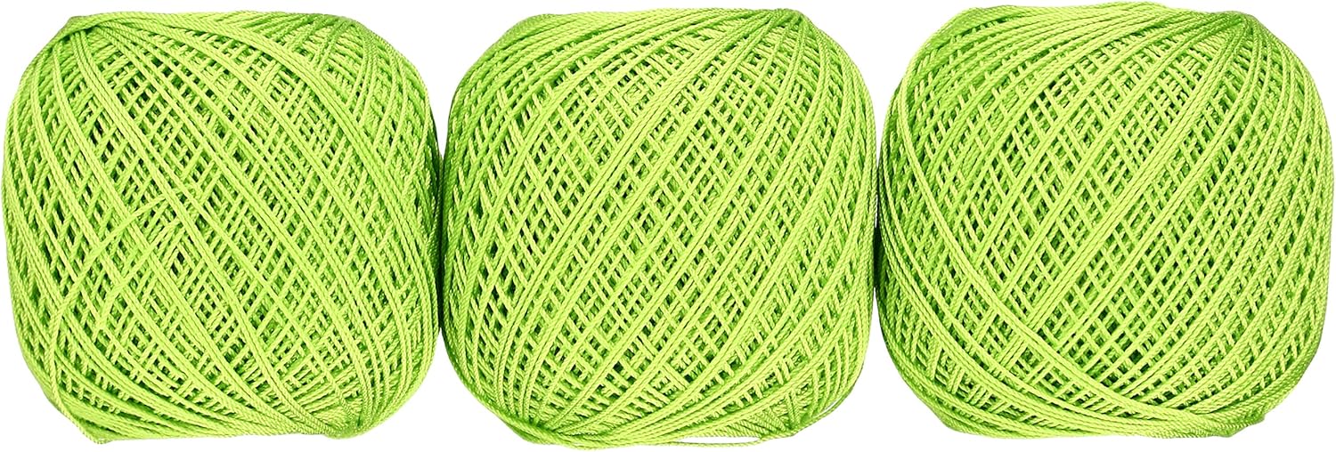 orimupasu Vote Gold Number 40 Lace Yarn Solid Yellow Green Family