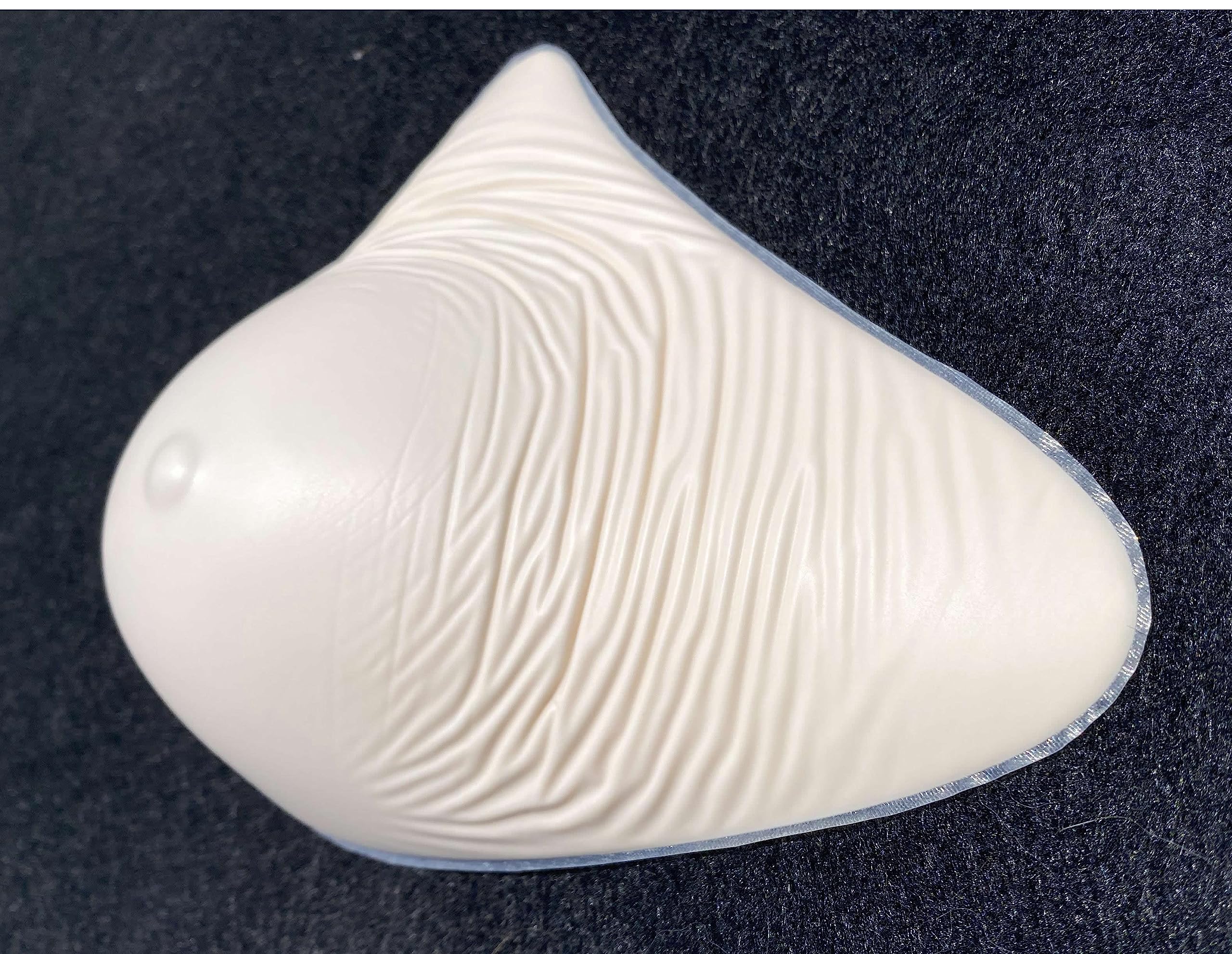 BIMEI Prothèse de mastectomie pour femme chirurgie mammaire légère super douce ultra silicone forme de sein asymétrique une pièce L22, beige, 8R