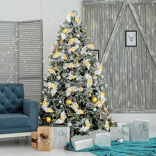 Miniatura 3 de Tira de luces LED de Navidad de 2.5 pulgadas de ancho con 8 modos de iluminación y temporizador, control remoto USB, para decoración de árbol de