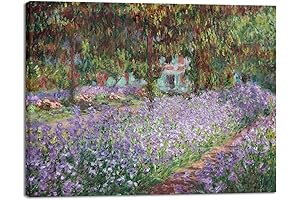 Wieco Art Claude Monet Prints Canvas Print Wall Art