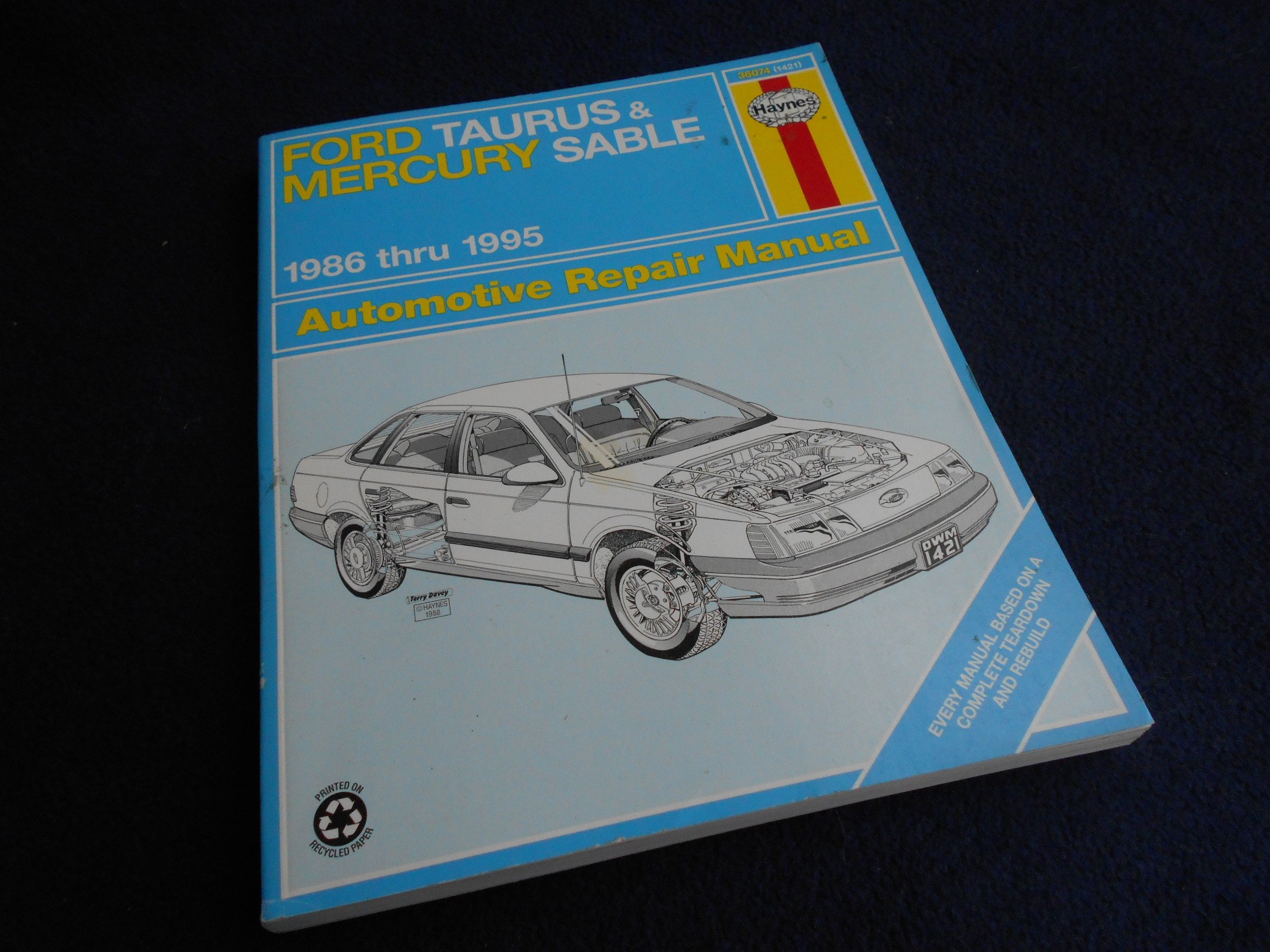 Ford Taurus & Mercury Sable (1986-1995) Haynes Repair Manual ... - 9781563922121