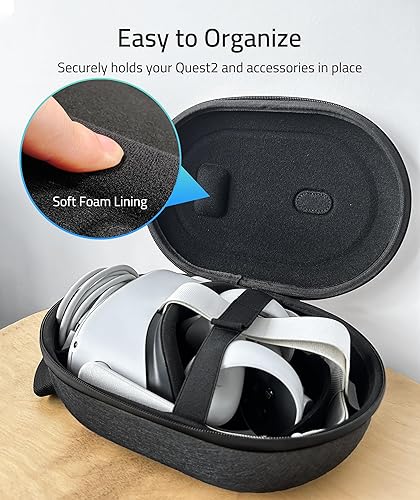 Miniatura 4 de Syntech Hard Carrying Case Compatible with Meta Quest 3SQuest 3Oculus Quest 2 VR Gaming Headset with Touch Controllers and Other Small Accessories,