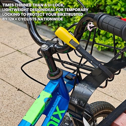 Miniatura 4 de Cerradura de amarre con 3 llaves de 20 pulgadas - (1 juego, amarillo) para todo tipo de clima de acero inoxidable para bicicletas, puertas,