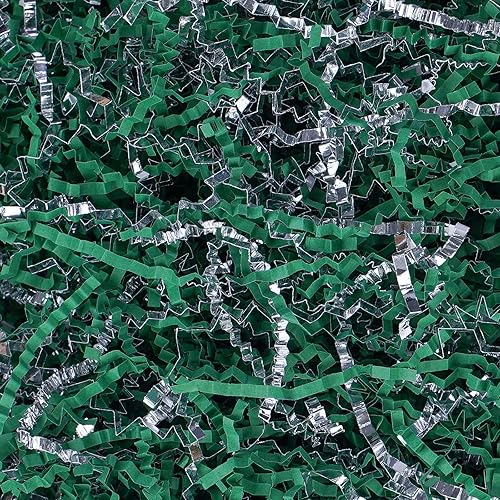 Miniatura 23 de Relleno de papel de corte arrugado de 8 onzas (1/2 libras), envoltura de regalo y relleno de cesta de regalo para Navidad, Halloween y decoraciones