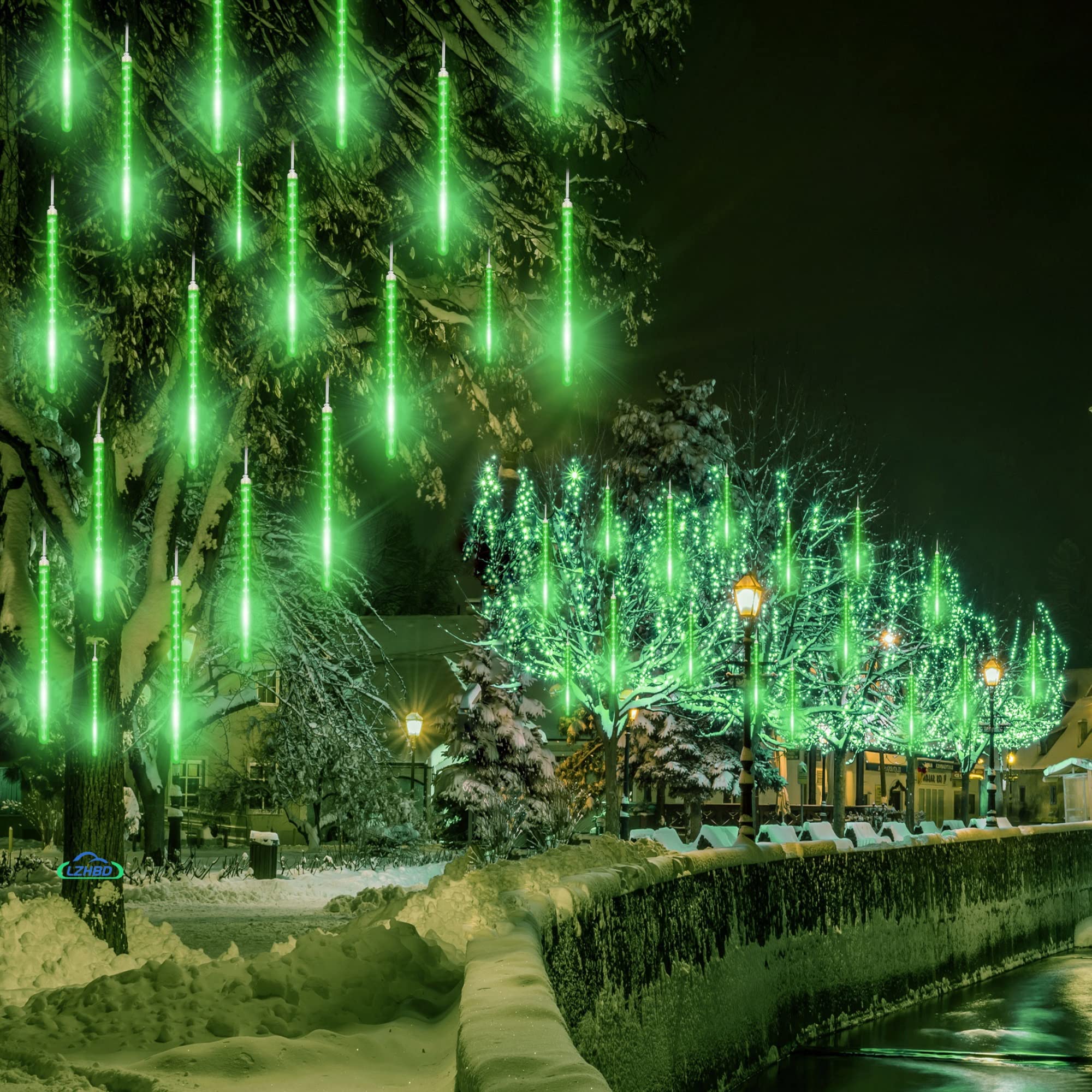 Buy Christmas Lights Outdoor 50cm 10 Tube Upgraded Tree Snowfall LED