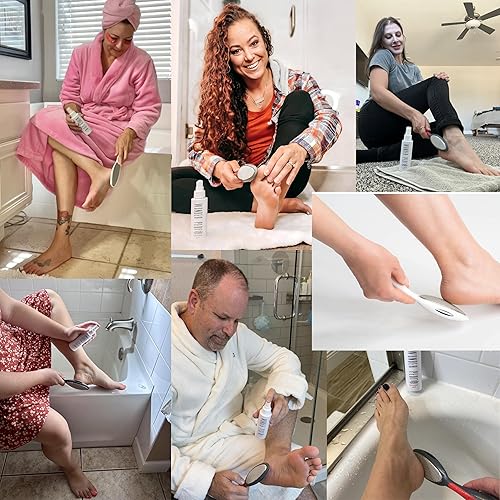 Miniatura 3 de Lima de pie de metal de doble cara fabricada en Alemania, removedor de callos de pies de acero inoxidable, limpiador de pies, piel muerta, raspador