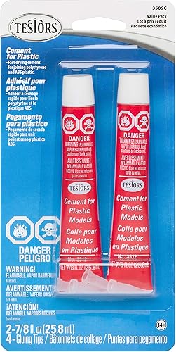 Testors 3509C Cemento para plástico Testors paquete económico