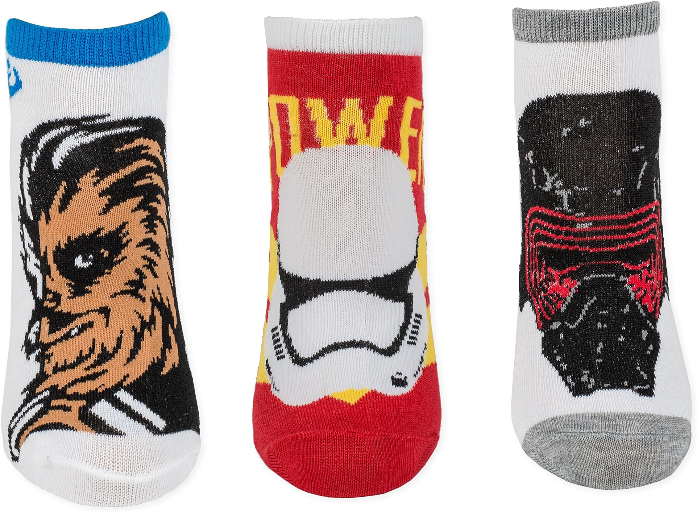 3 Pc Pack - Star Wars Episode 7 Kids Size 9-11 No Show Socks
