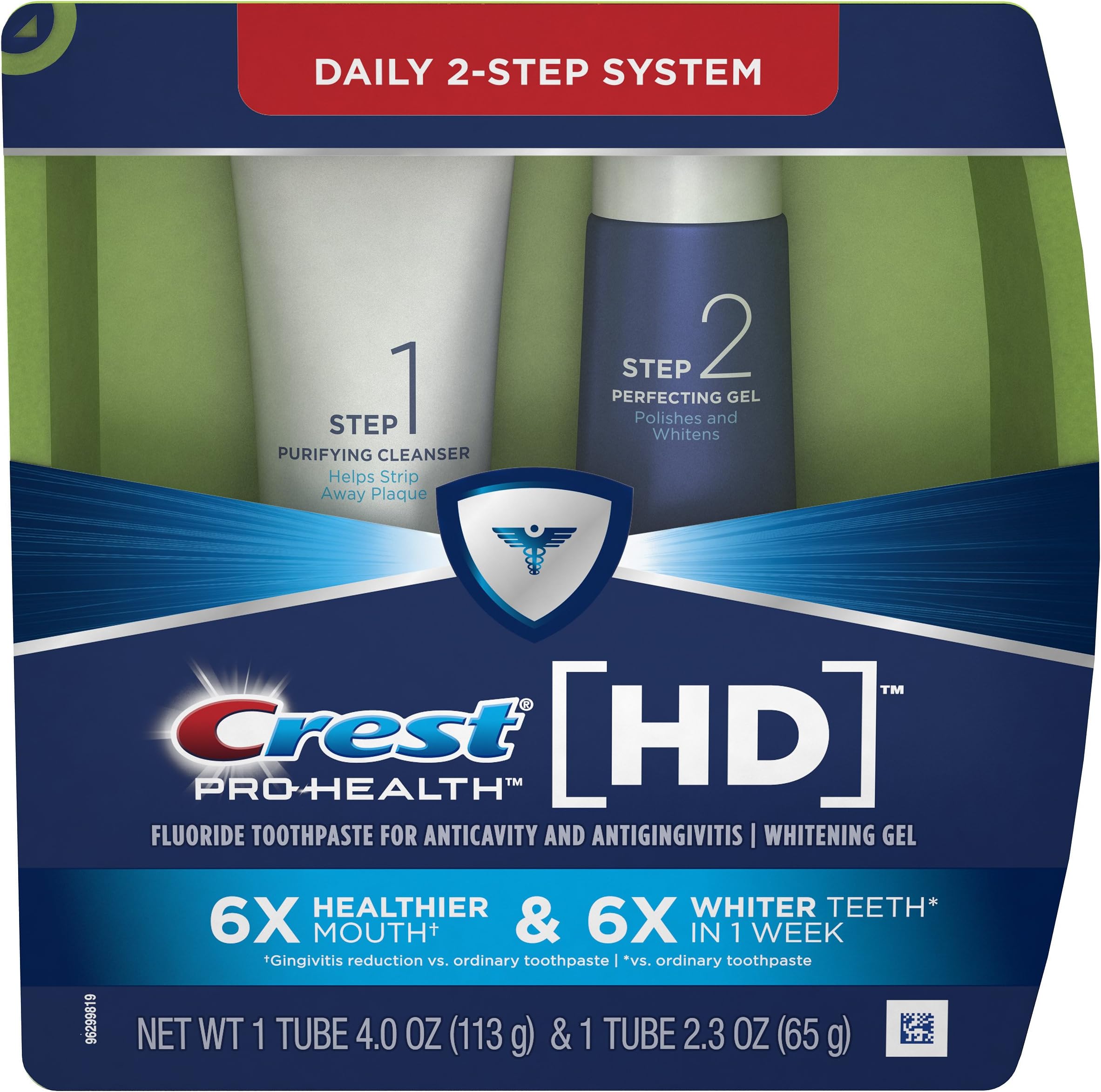 Crest Pro-Health HD Daily Two-Step Toothpaste System