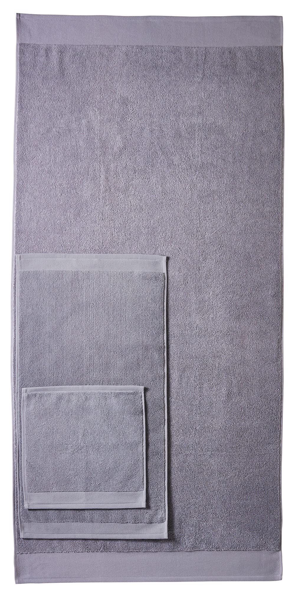 Set di 8 asciugamani in grigio, qualità premium Hotel & Spa, 2 teli doccia 70 x 140, 2 asciugamani 40 x 70, 4 asciugamani per il viso 30 x 30 cm, 100% cotone finissimo 600 gm², prodotti in