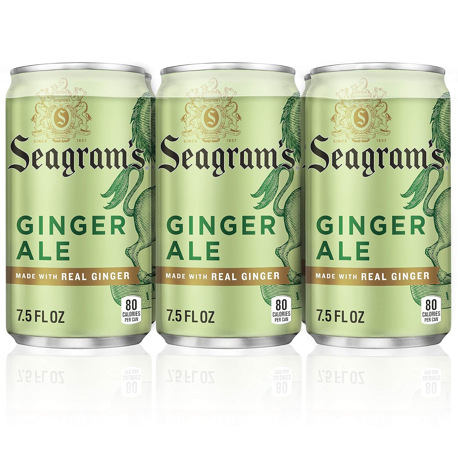 Seagram's Ginger Ale, 7.5 fl oz (Pack of 6) Grocery & Gourmet Food