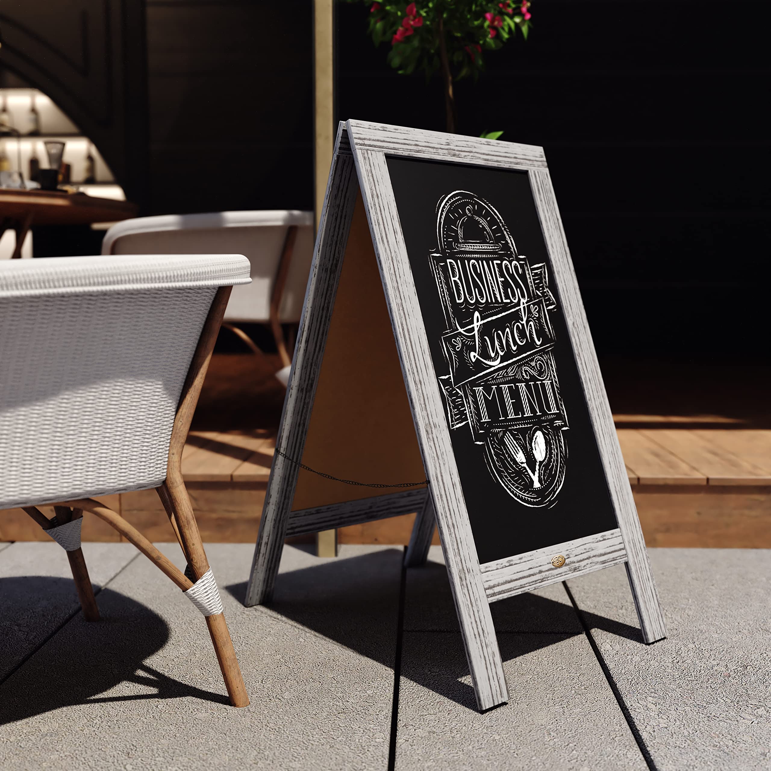 ビンテージ風　黒板 CHAT board チャットボード クラシッククラフテッド ブラック