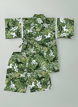 Amazon | [ごきげんめいと] キッズ 甚平 男の子 2点セット 91000