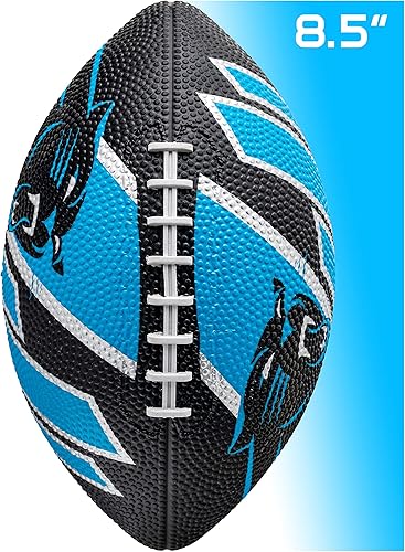 Vista 146 de Franklin Sports NFL Team Footballs - Rubber Youth Mini Balls for All Teams - Kids 8.5" Football + Air Pump Sets - Official NFL Licensed