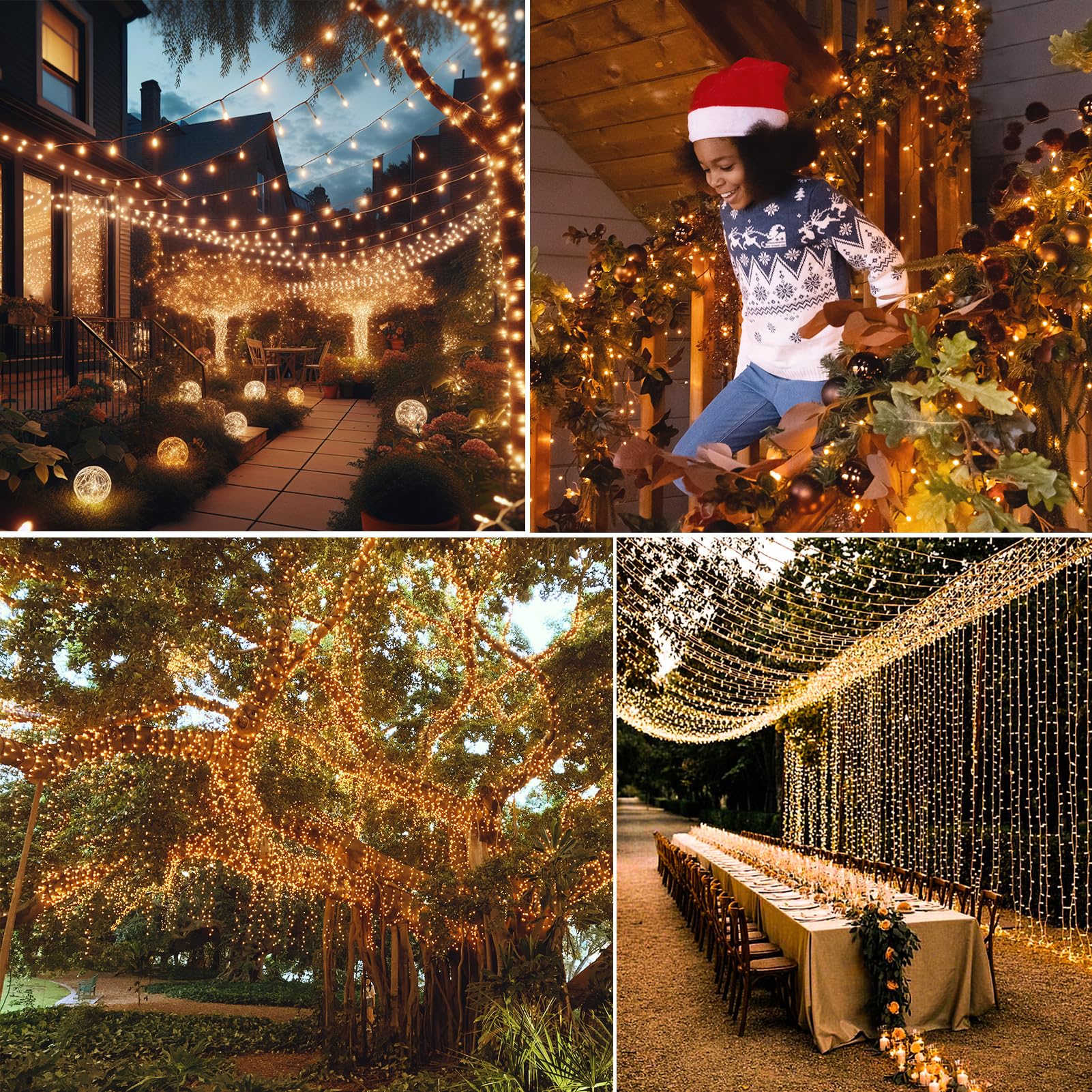 Uping Guirlande Lumineuse Intérieur Exterieure 300 Led 30M Guirlande Lumineuse Sapin de Noel Lumiere Sapin Led Electrique Deco Noel
