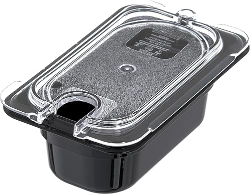 Miniatura 10 de Carlisle FoodService Products StorPlus StorPlus - Tapa universal de policarbonato con muescas, superficie plana con muescas, transparente (paquete