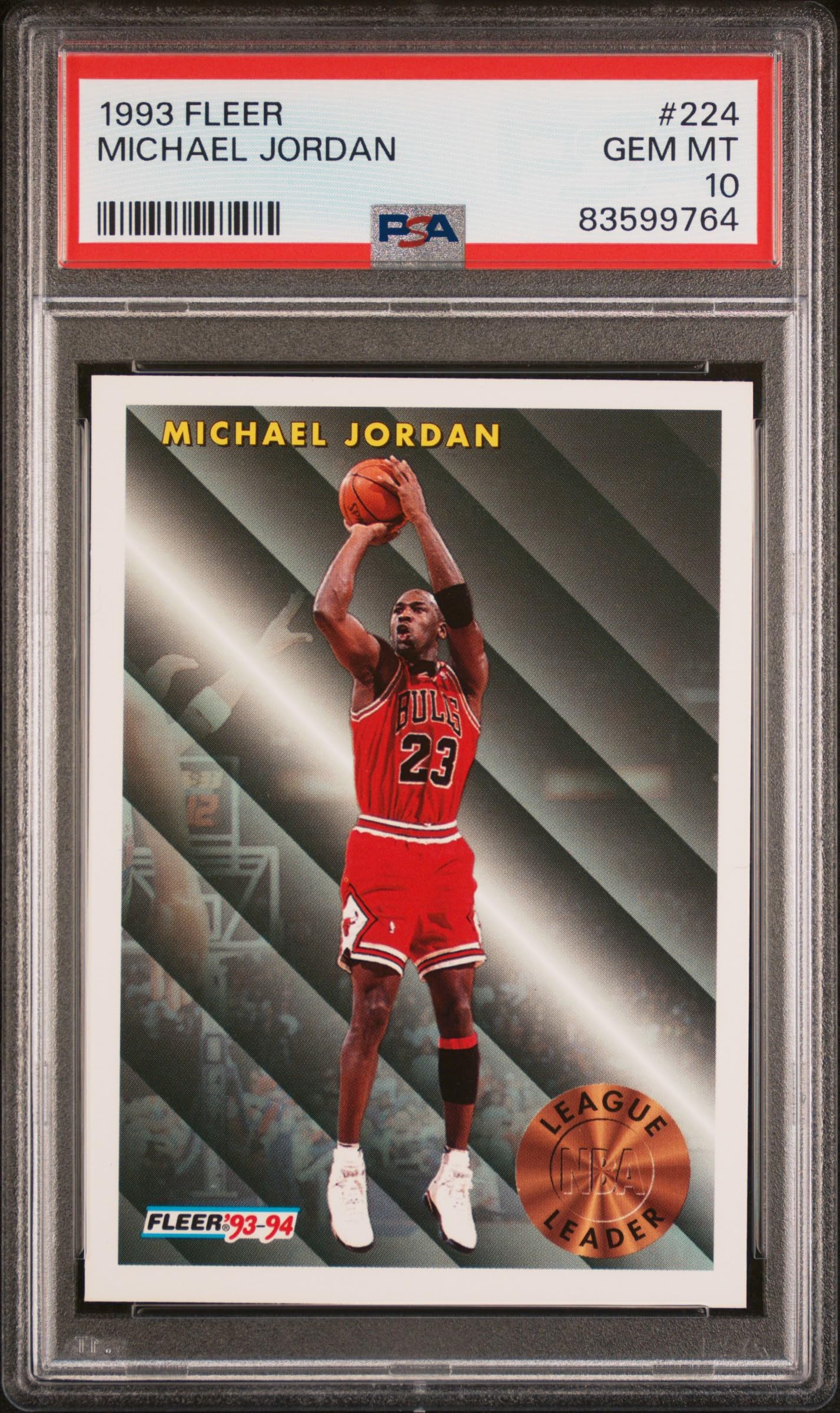 Amazon.com: Michael Jordan 1993 Fleer Basketball Card #224