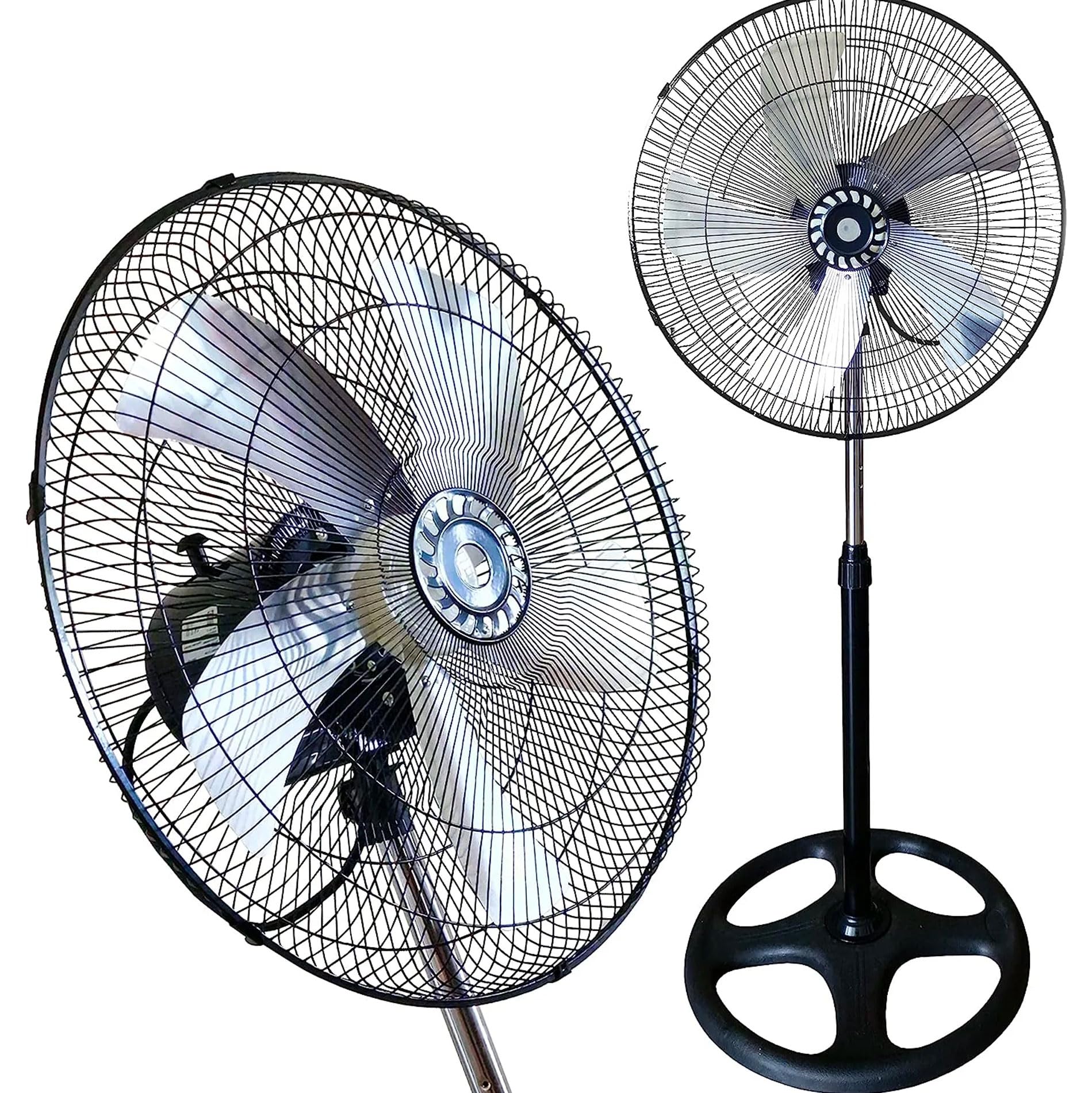 Ventilatore A Piantana Bakaji 45W - Pale 40cm, 3 Velocit&agrave;, Oscillazione, Telecomando
