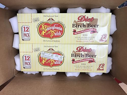 Miniatura 3 de AmishTastes PA Dutch Diet Birch Beer, protegida con espuma de alta densidad, bebida Amish favorita, 12 onzas (paquete de 8)