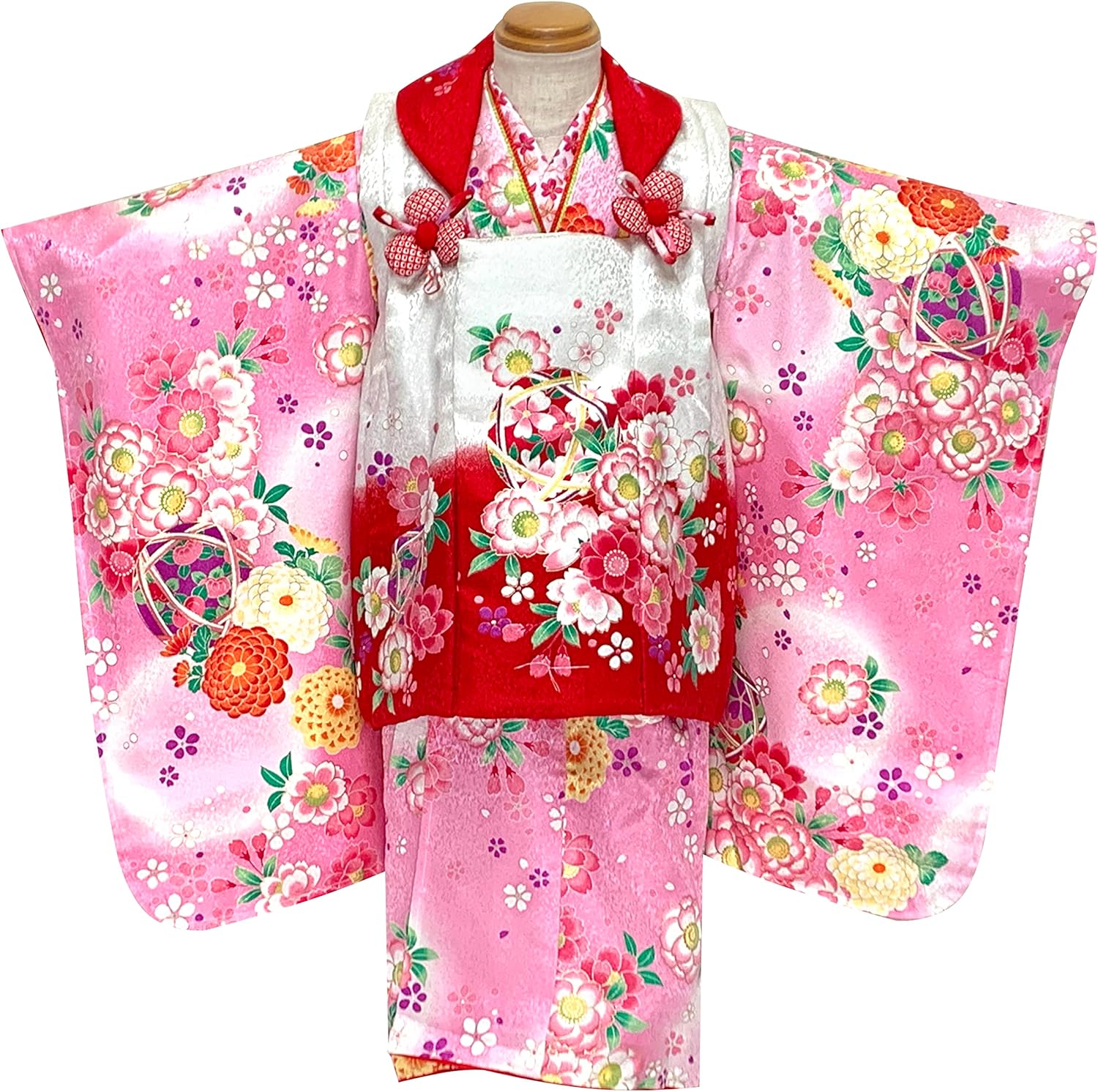 七五三　３歳　女の子　アンティーク　着物　正絹　ひな祭り　女児　三才　お正月 七五三 3歳 女の子 アンティーク 着物 正絹 ひな祭り 女児 三才