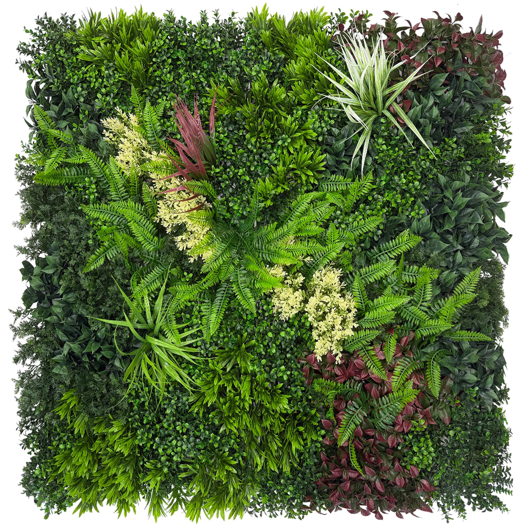 Photo 1 of DOPGIB Artificial Boxwood Plant Panel - Green, 20"x20"
