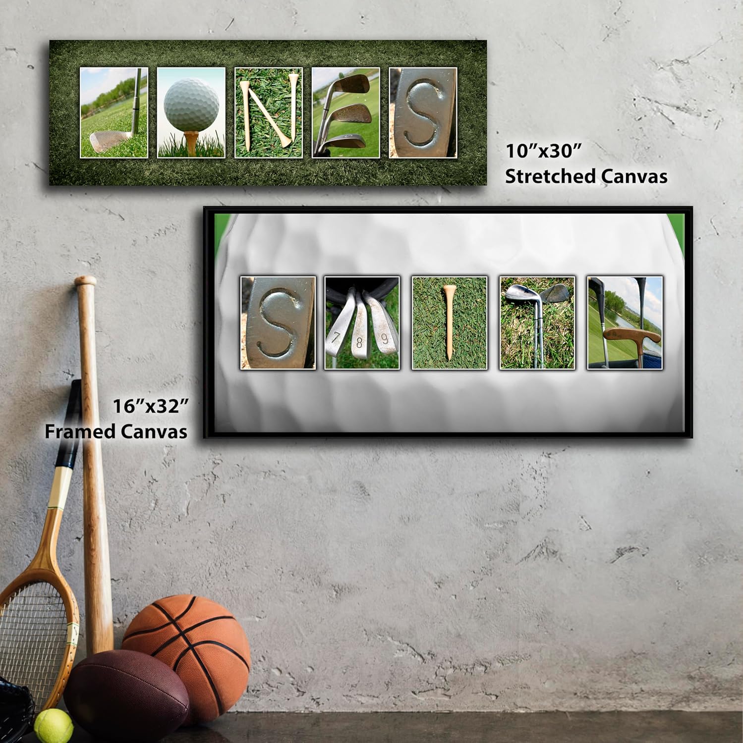 SM Block Mount - Personalized Golf Name Art - Perfect and unique customized gift for the golfer or golf enthusiast - Image 6