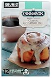 Classic Cinnamon Roll Keurig Single-Serve K-Cup Pods, Light Roast Coffee, 12 Count (Pack of 1)