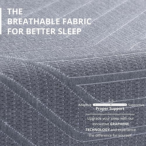 Miniatura 3 de EGOHOME - Colchón de espuma viscoelástica tamaño matrimonial de 10 pulgadas para dolor de espalda, colchón de gel refrescante en una caja, fabricado