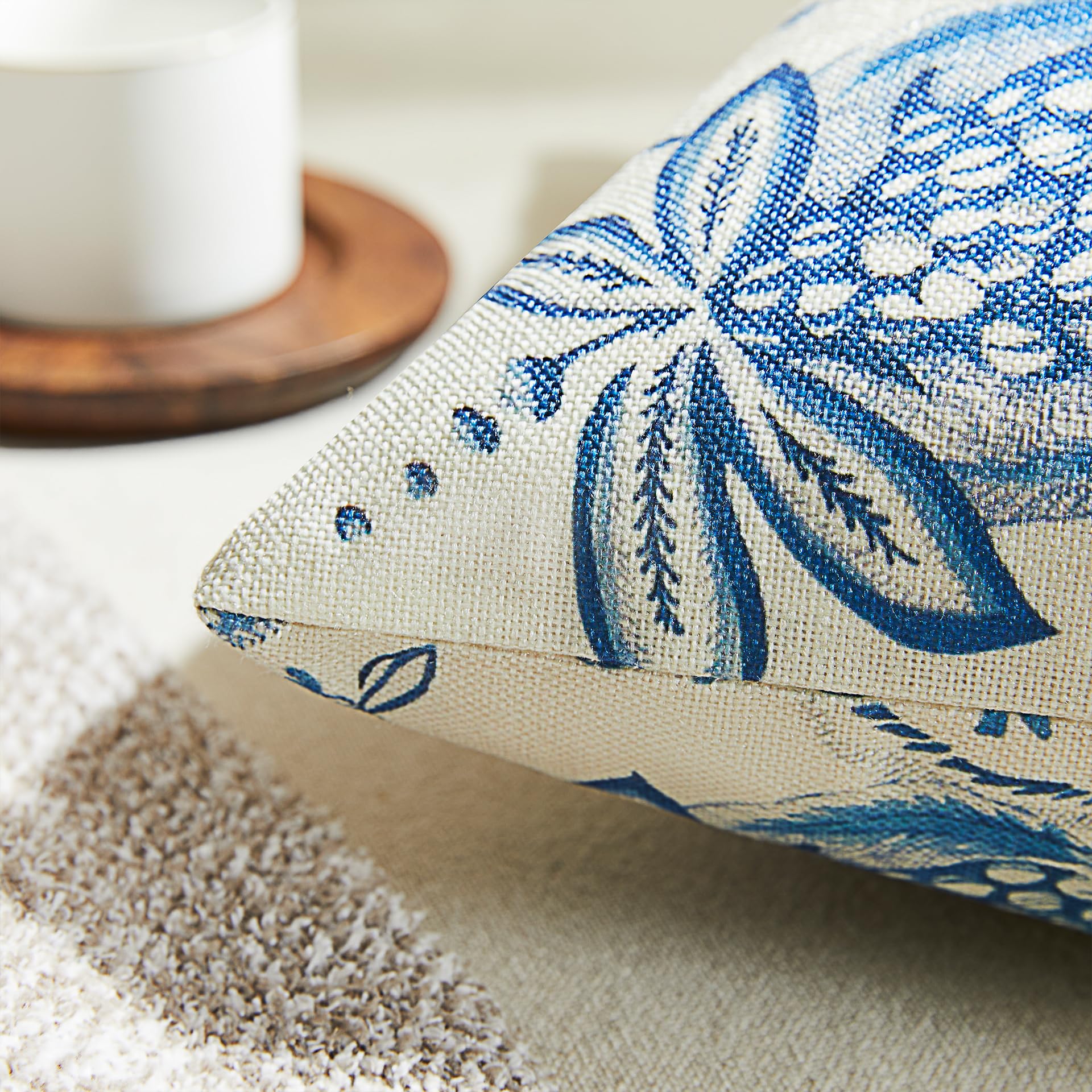 Amazon.co.jp: BLESFEST 2枚セット シノワズリー 枕カバー 18 x 18