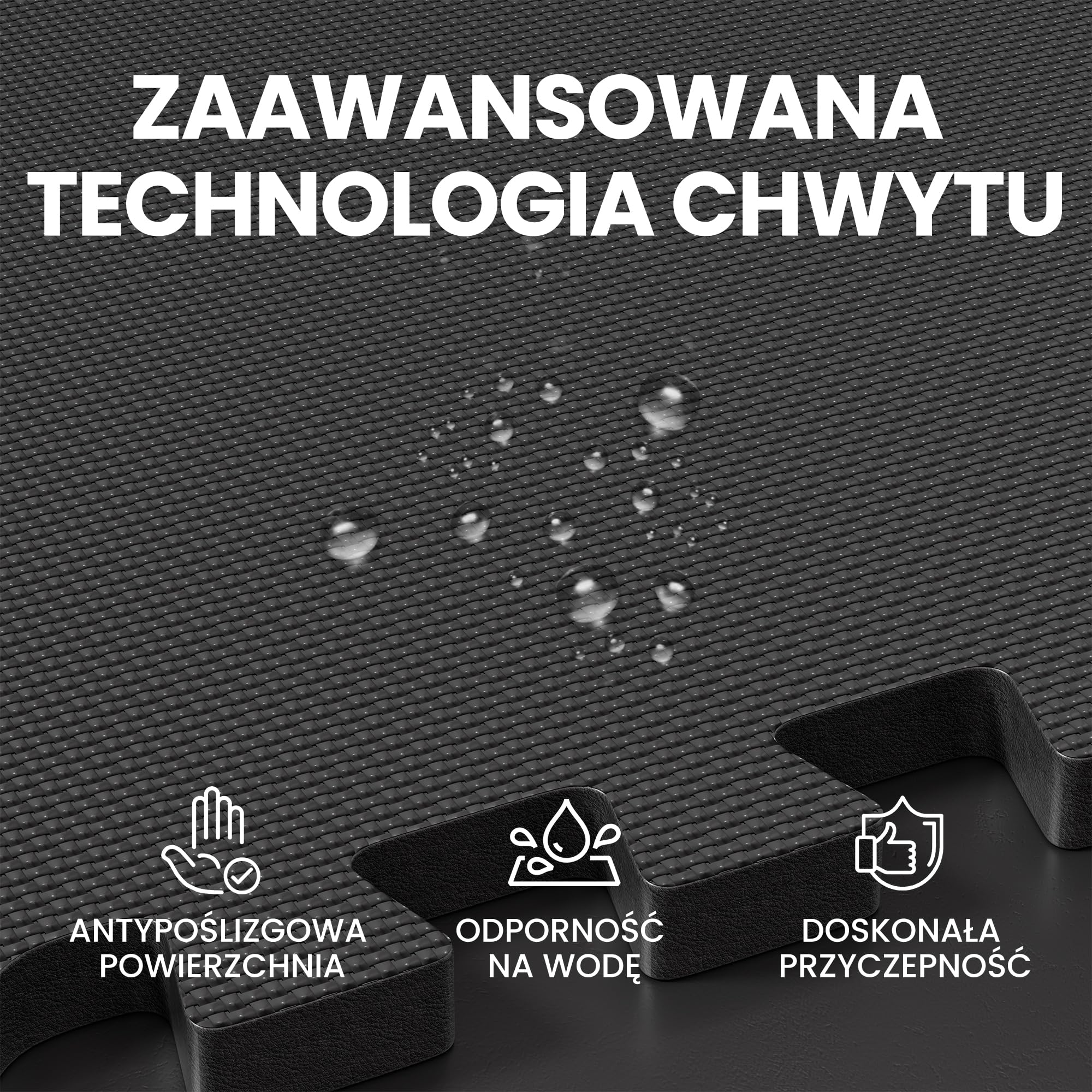 Ultrasport Mata Podłogowa Puzzle, Grube Piankowe Maty na Siłownię Domową, do Garażu, Szklarni i jako Podłoga Gumowa, Mata Ochronna na Siłownię, 54 Sztuki