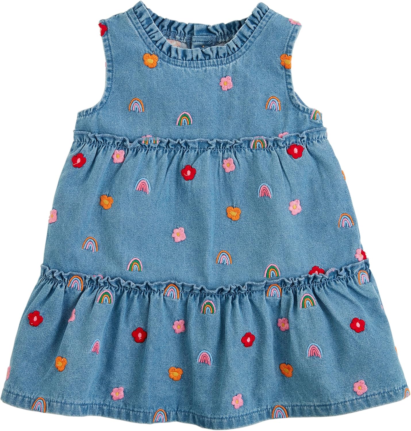 Mud Pie Girls Mud Pie Girls Rainbow Flower Emb Dress;