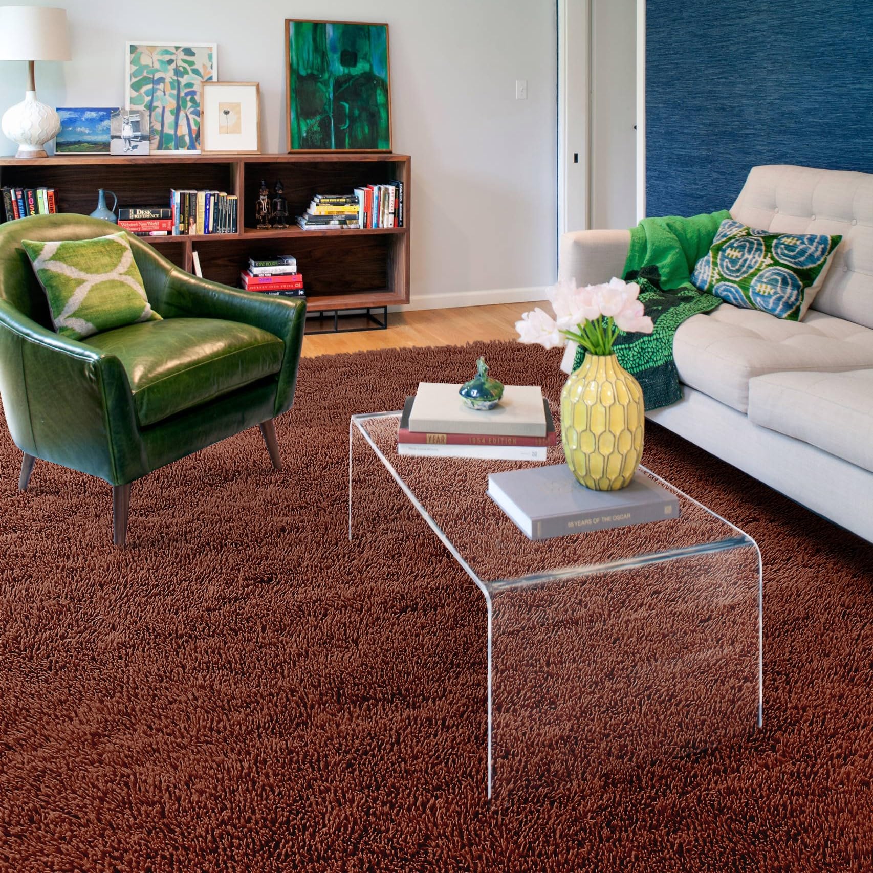 Cinknots Vloerkleden voor woonkamer, modern abstract tapijt, zachtpolig