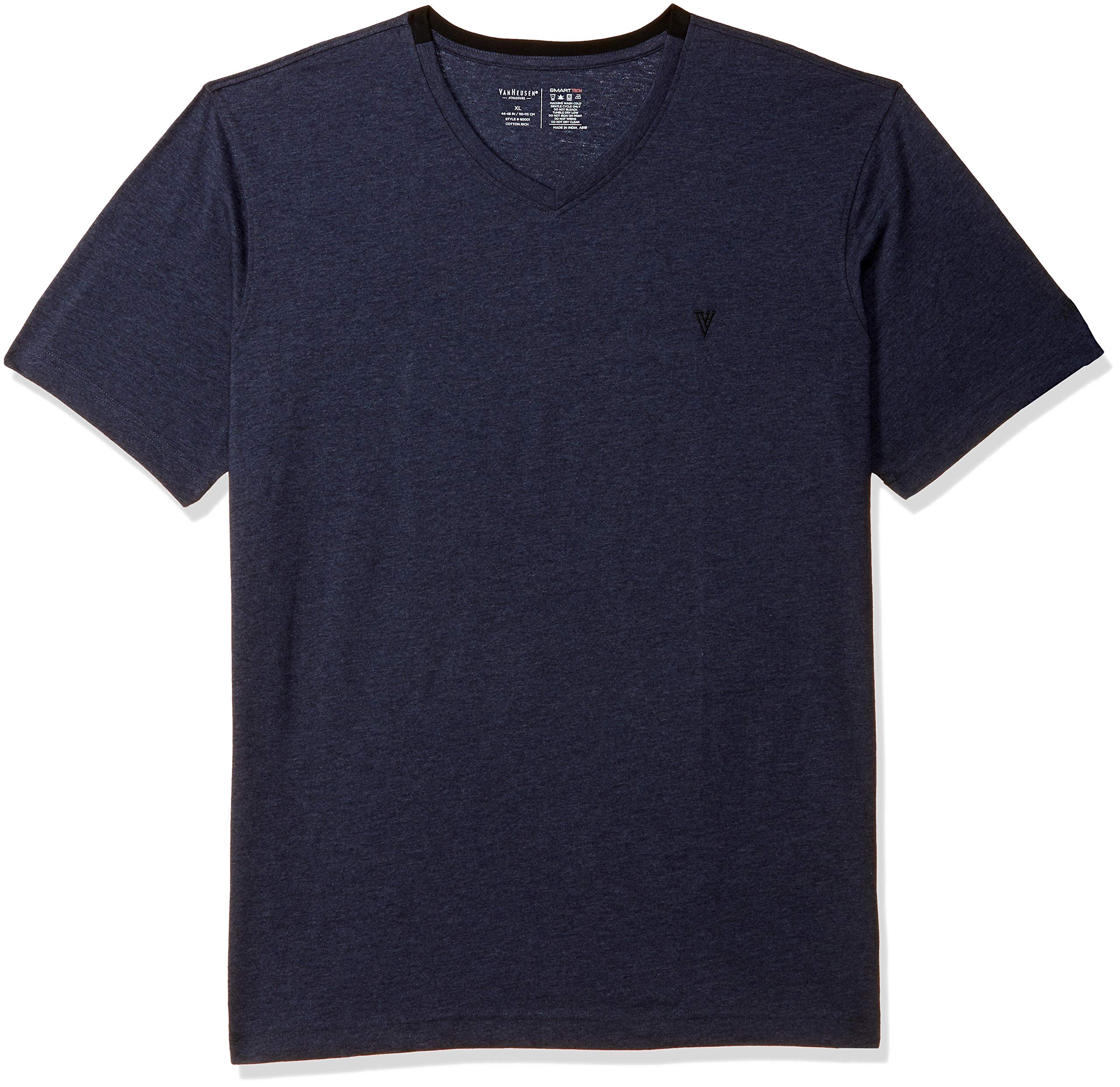 Van Heusen Men Athleisure Smart Tech Regular Fit T-Shirt - Easy Stain Release, Anti Stat, Ultra Soft