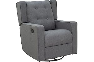 HOMCOM Wingback Swivel Recliner Chair: Comfort in Every Swivel