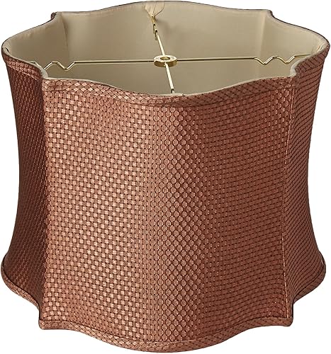 Miniatura 9 de Royal Designs Fancy - Pantalla cuadrada festoneada de diseño, color beige, 13 x 14 x 10.5 pulgadas